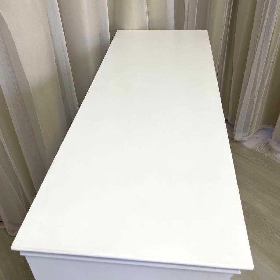 リュバンシュ ロココアンティークキー付ホワイト洋服ダンス キャビネット