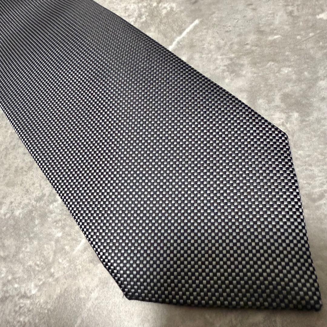 【✨極美品✨】 HERMES エルメス ネクタイ グレー ソリッド系 結婚式