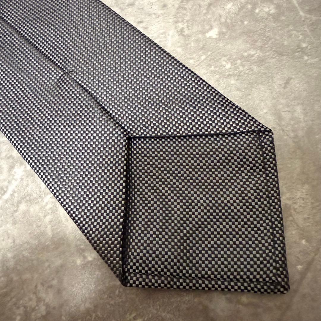 【✨極美品✨】 HERMES エルメス ネクタイ グレー ソリッド系 結婚式