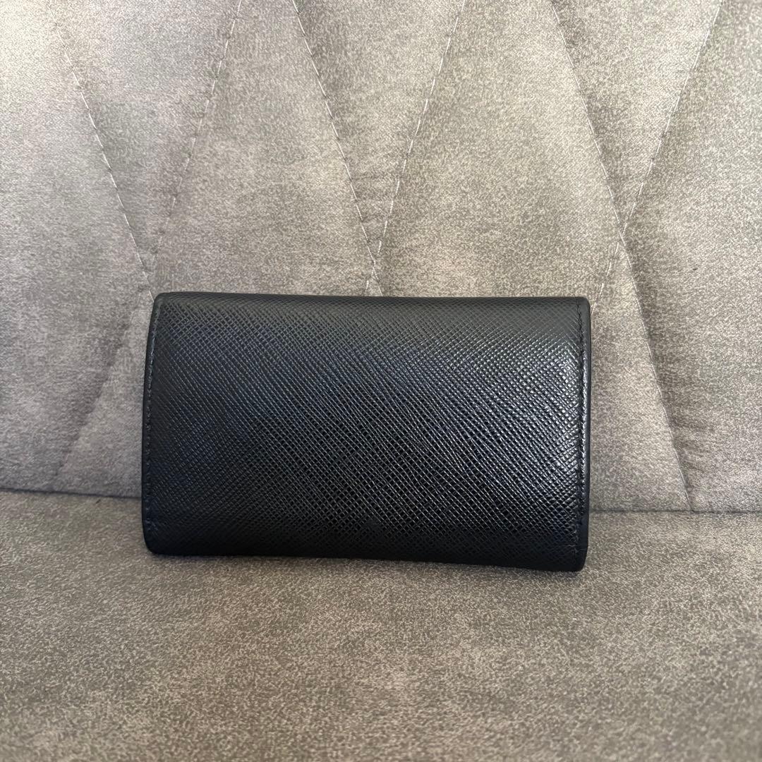 PRADA キーケース サフィアーノ レザー 4連 ブラック