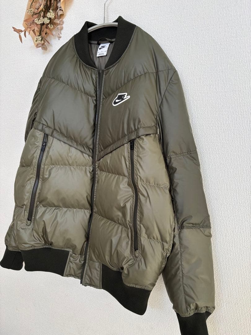 Nike ナイキ　ボンバージャケットXL オリーブグリーン　ブルゾン