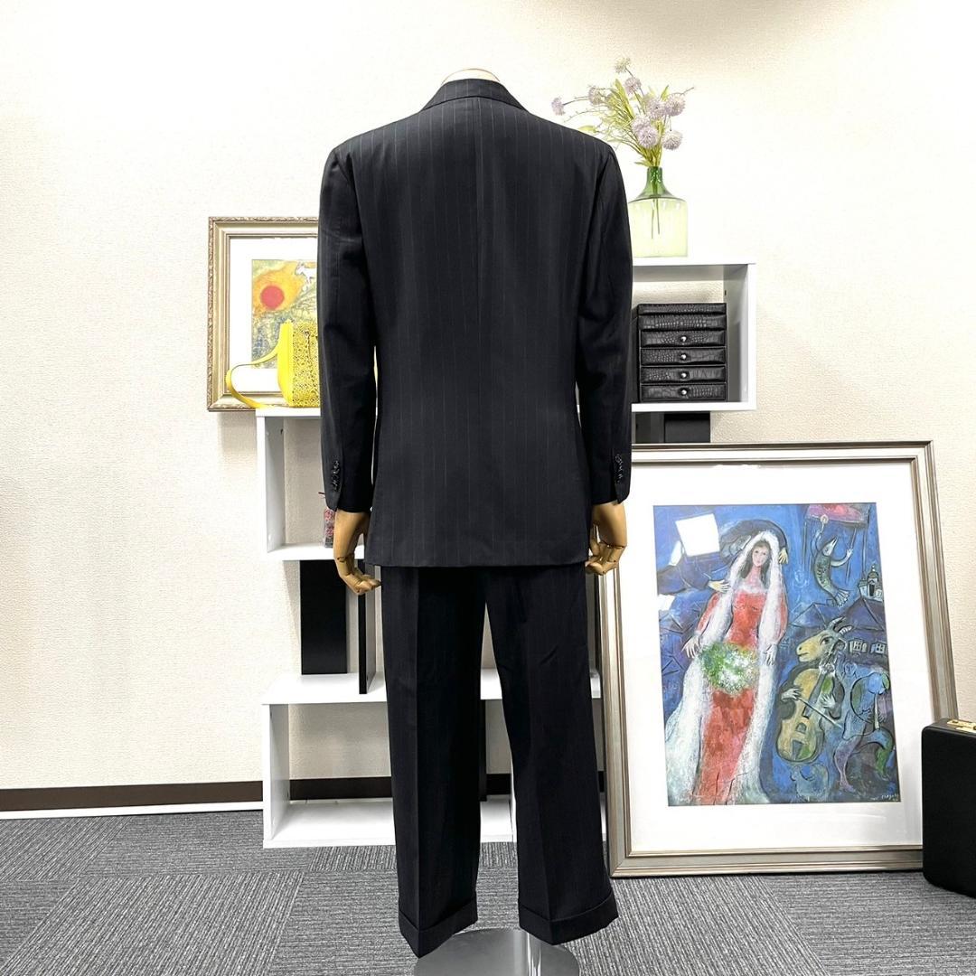 美品 Cesare Attolini スーツ ダブルブレスト ツータック 48