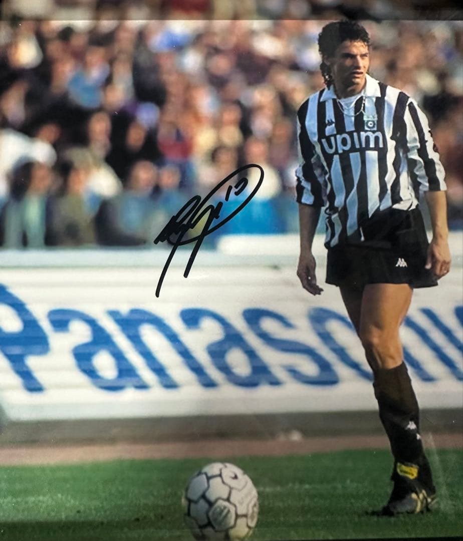 イタリア代表　ロベルト　バッジョ 直筆サインフォト