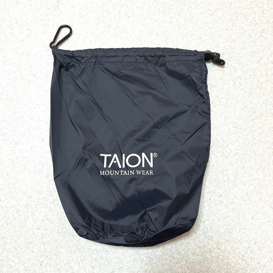 タイオン【TAION】マウンテンオープンフロントダウンポンチョ　ネイビー　タグ付