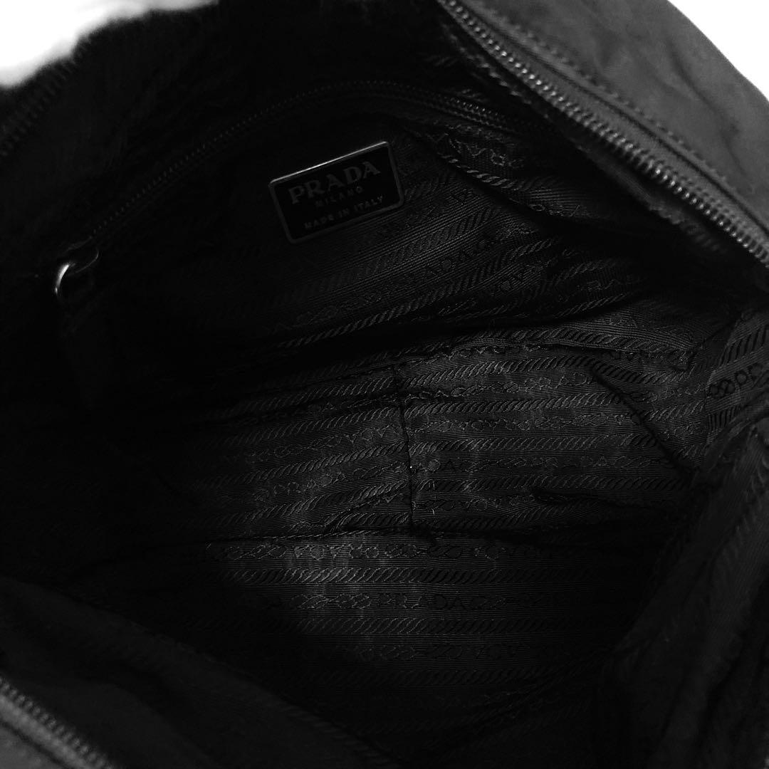 美品　PRADA プラダ　ハンドバッグ　トートバッグ　ブラック　ナイロン　黒