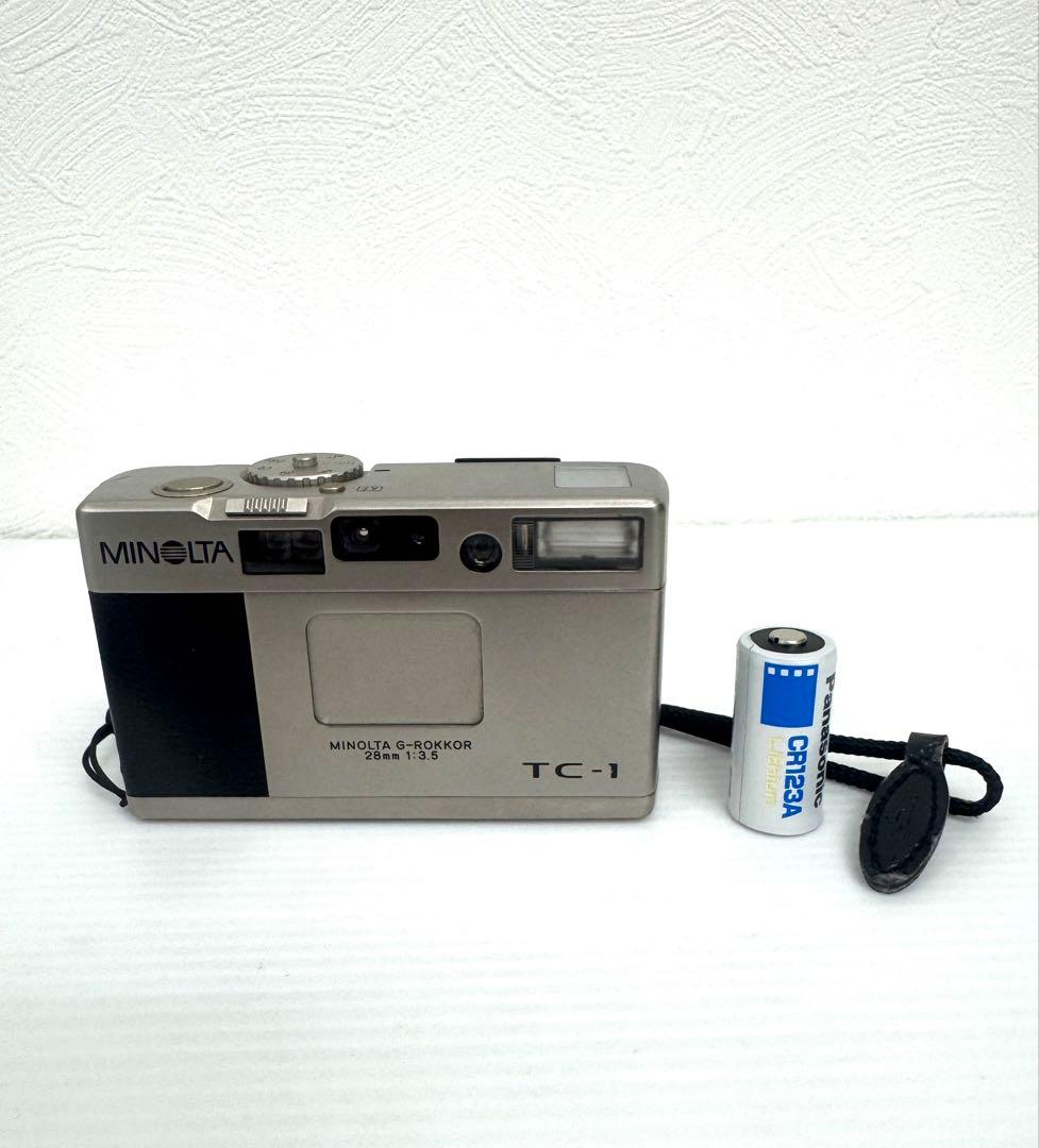 MINOLTA TC-1 名機フィルムカメラ チタンボディ動作確認済 新品電池付