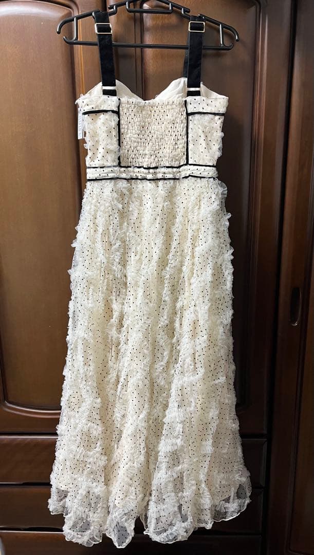 RANDA ドットチュールデザインワンピース サイズ1