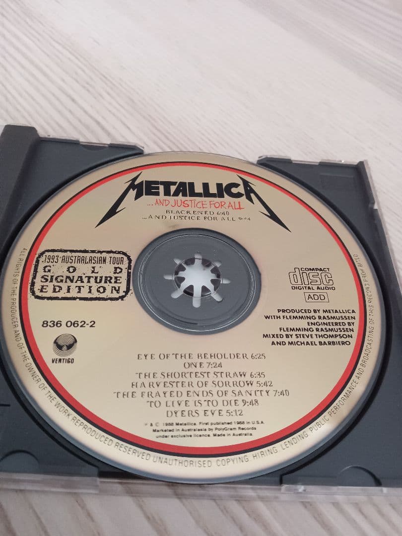 llica ...And Justice For All メタリカ