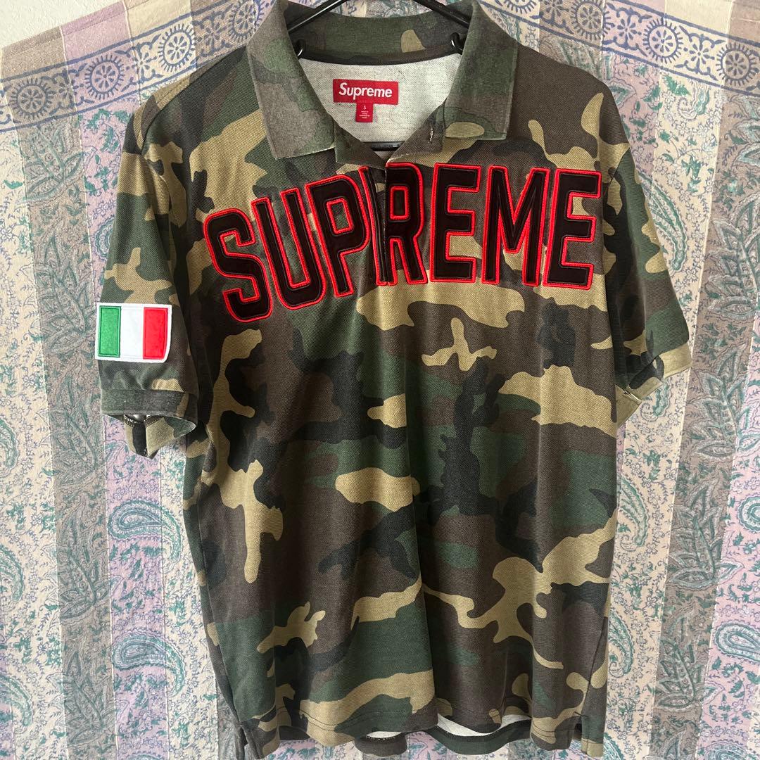 Supreme 迷彩ポロシャツ Sサイズ