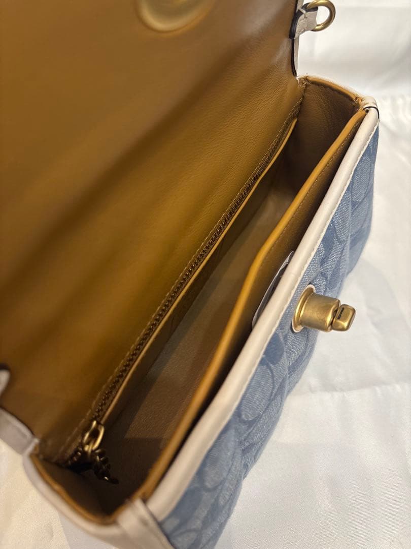 【未使用】COACH コーチ　デニムショルダーバッグ