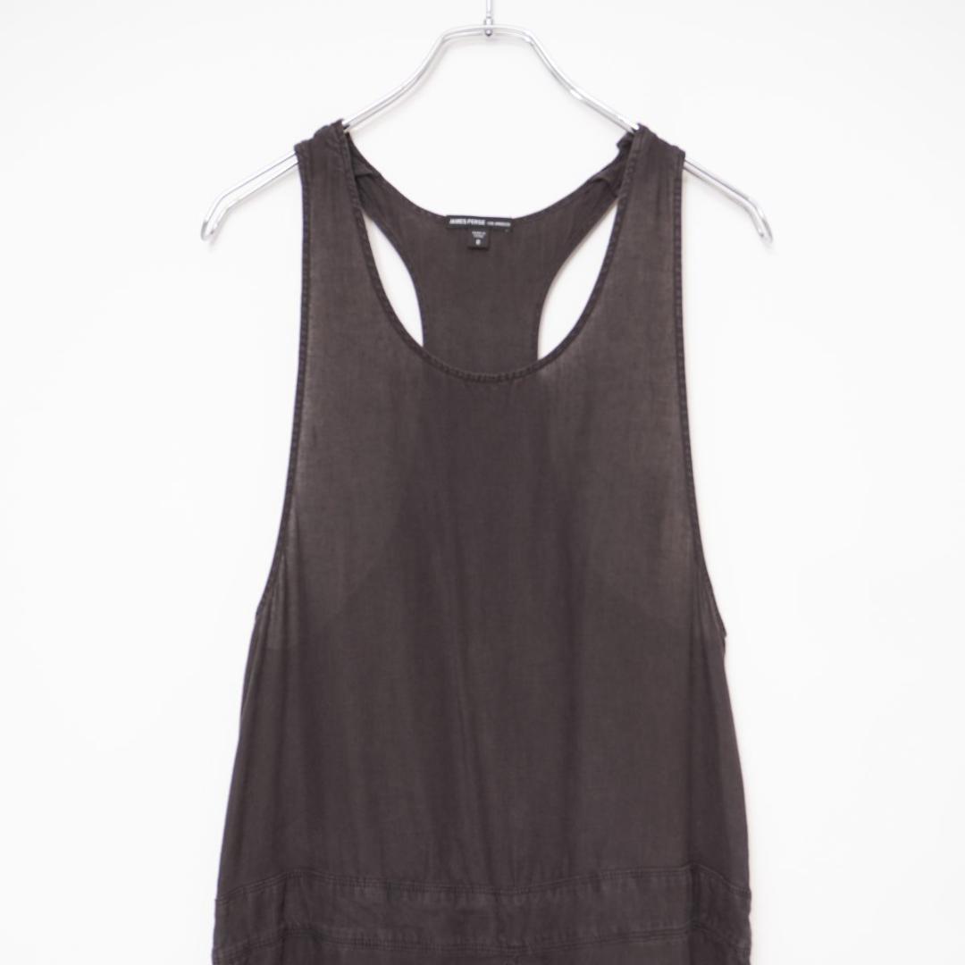 JAMES PERSE リネンオールインワン ブラック サイズ0*CD128