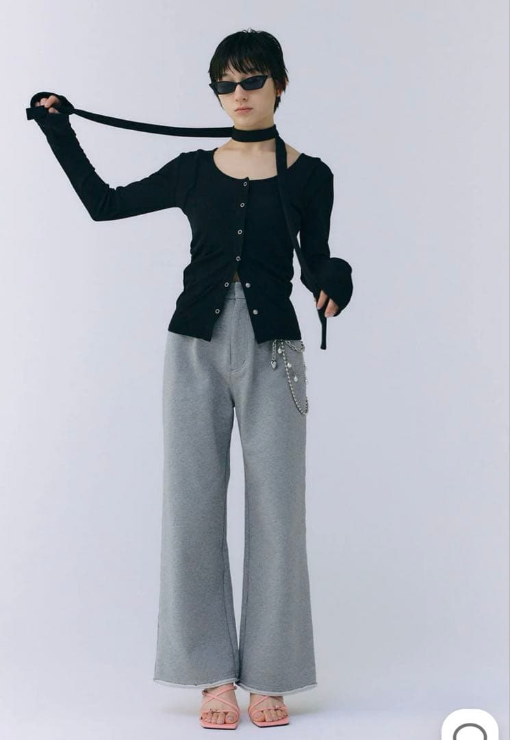 josemoon スカーフチョーカートップス ブラック