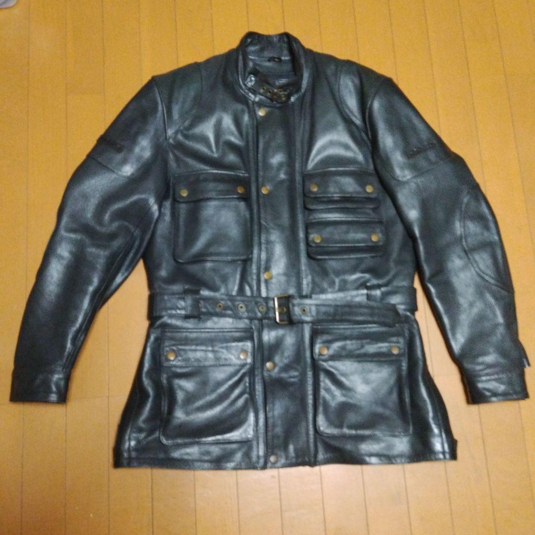 カドヤ kadoya ゴートスキンレザー ジャケット L　キルテングインナー付