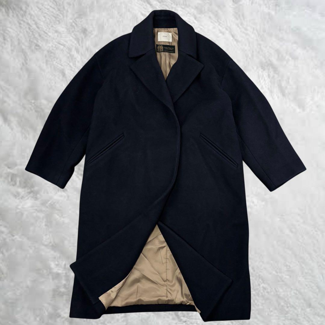 なっじイエナ MANTECO オーバーチェスターコート 38 濃紺