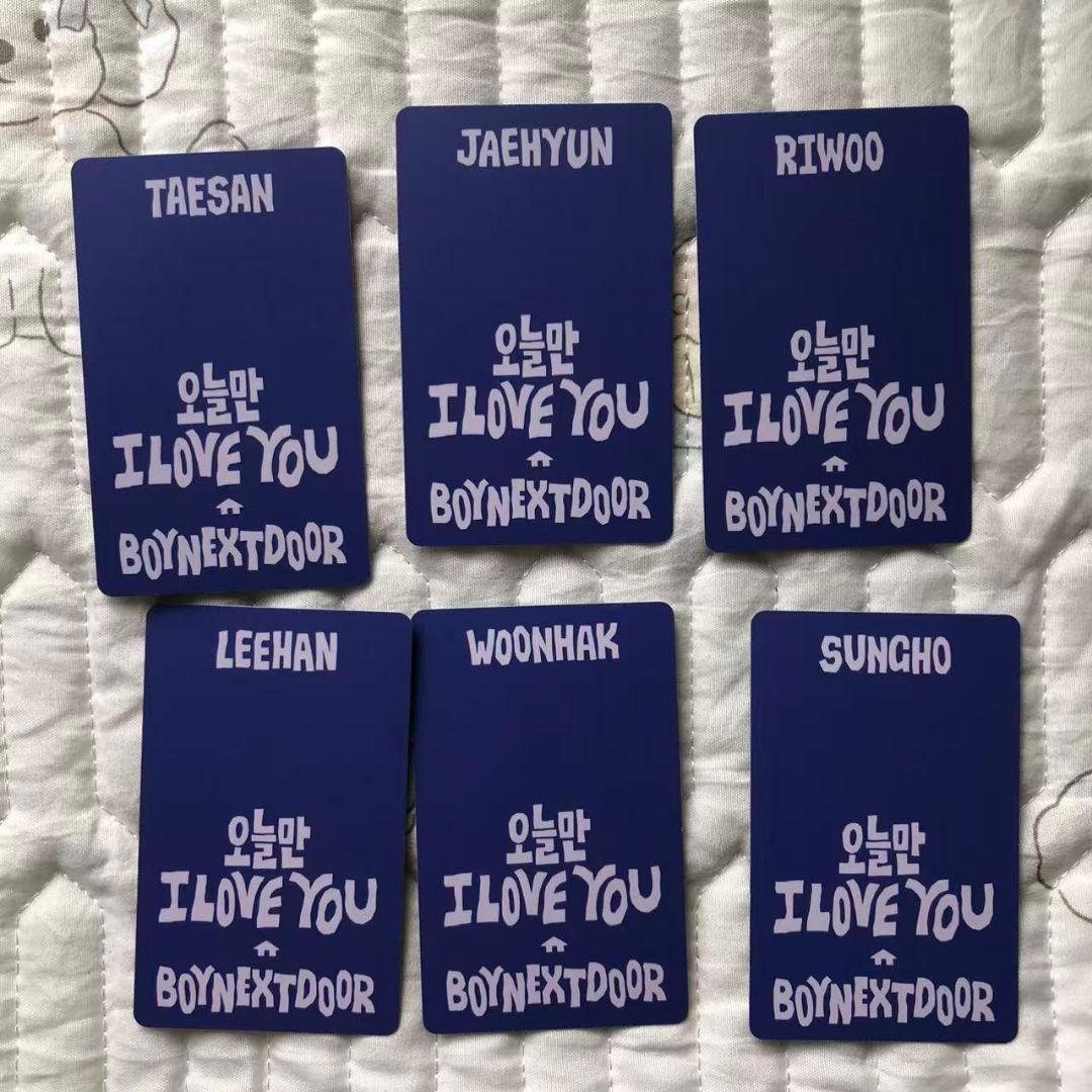 BOYNEXTDOOR LINE MUSIC 再生キャンペーン トレカ6枚セット