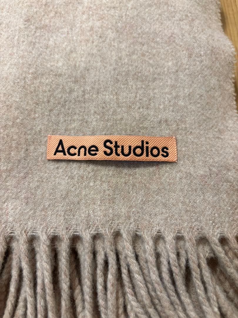 【美品】アクネストゥディオス マフラー オートミール Acne Studios