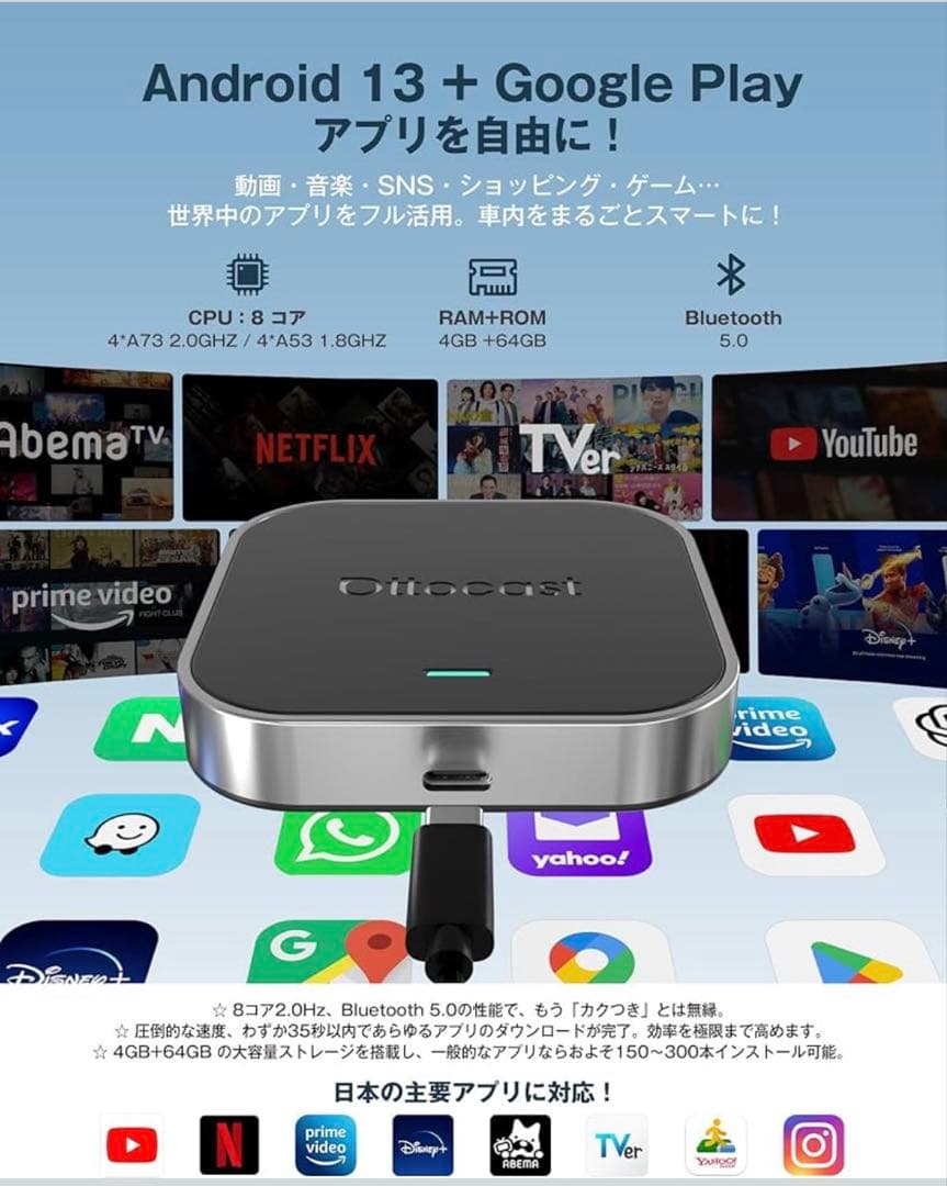 《新品未開封》オットキャストOttoAibox E2 Ottocast 2026