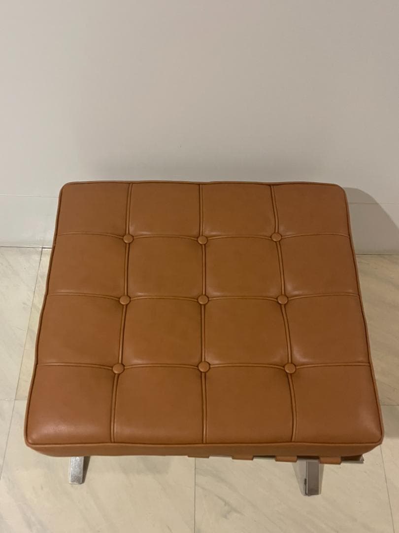 【オットマン】【スツール】バルセロナチェアブラウン ミース・ファン・デル・ローエ