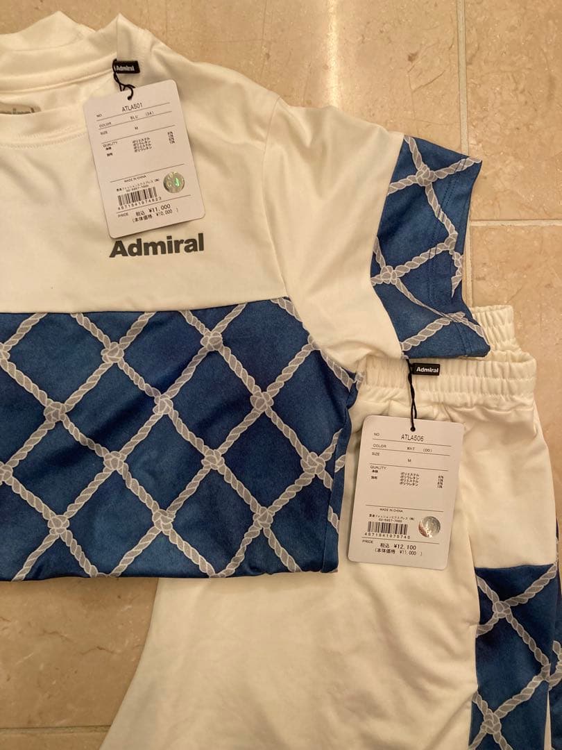 【新品】Admiral テニスウェア Mサイズ 青白