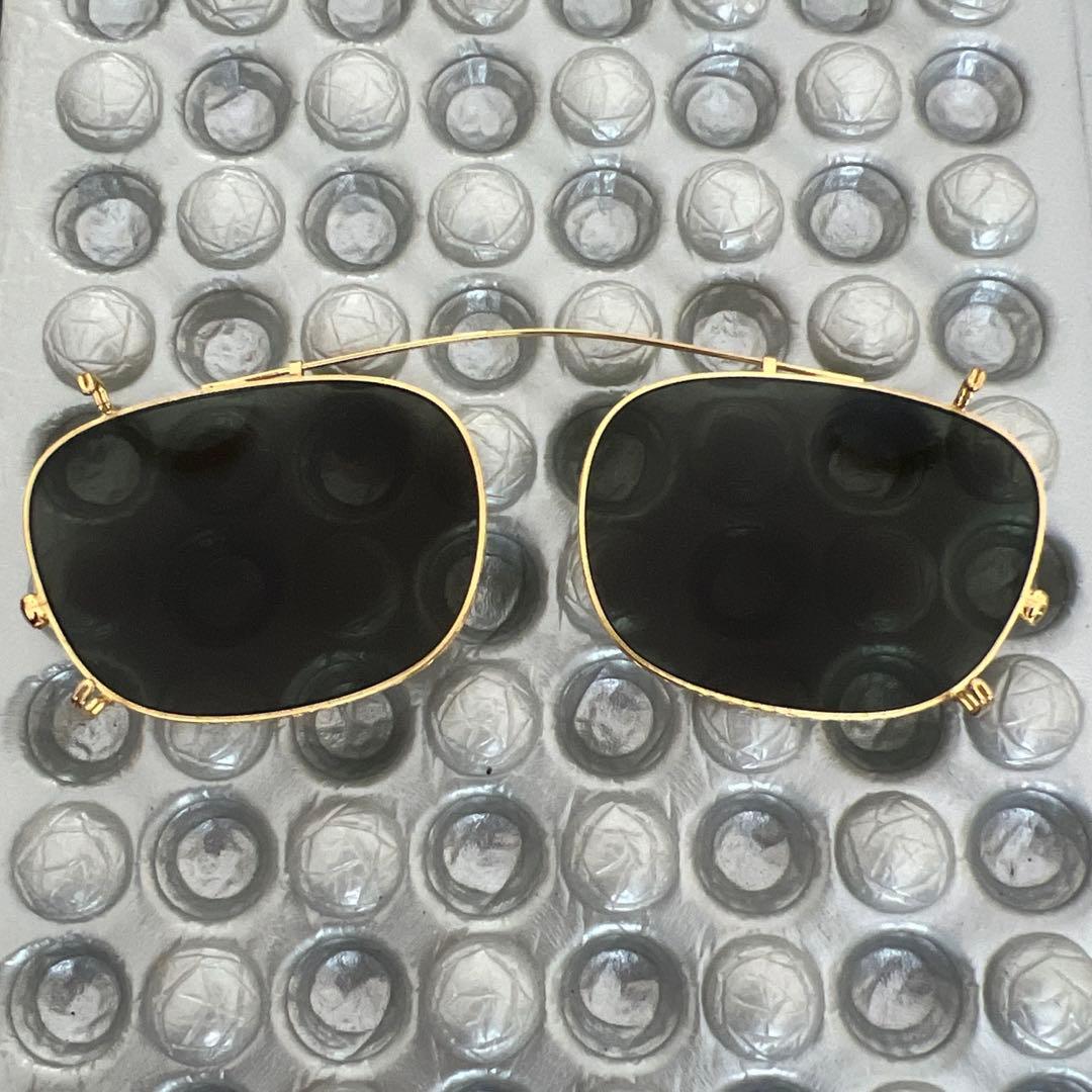 グラッドハンドゴールドフレーム クリップオン型 サングラス　ケース付