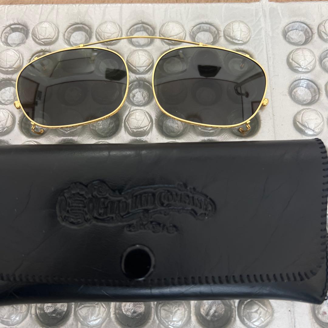 グラッドハンドゴールドフレーム クリップオン型 サングラス　ケース付