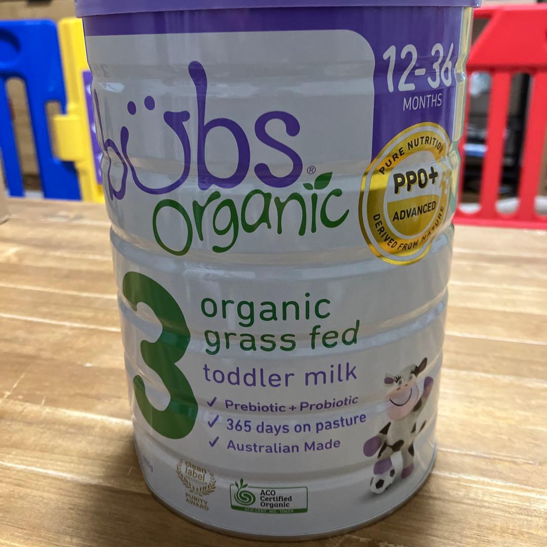 bubs organic 3 粉ミルク 12-36ヶ月 3缶セット