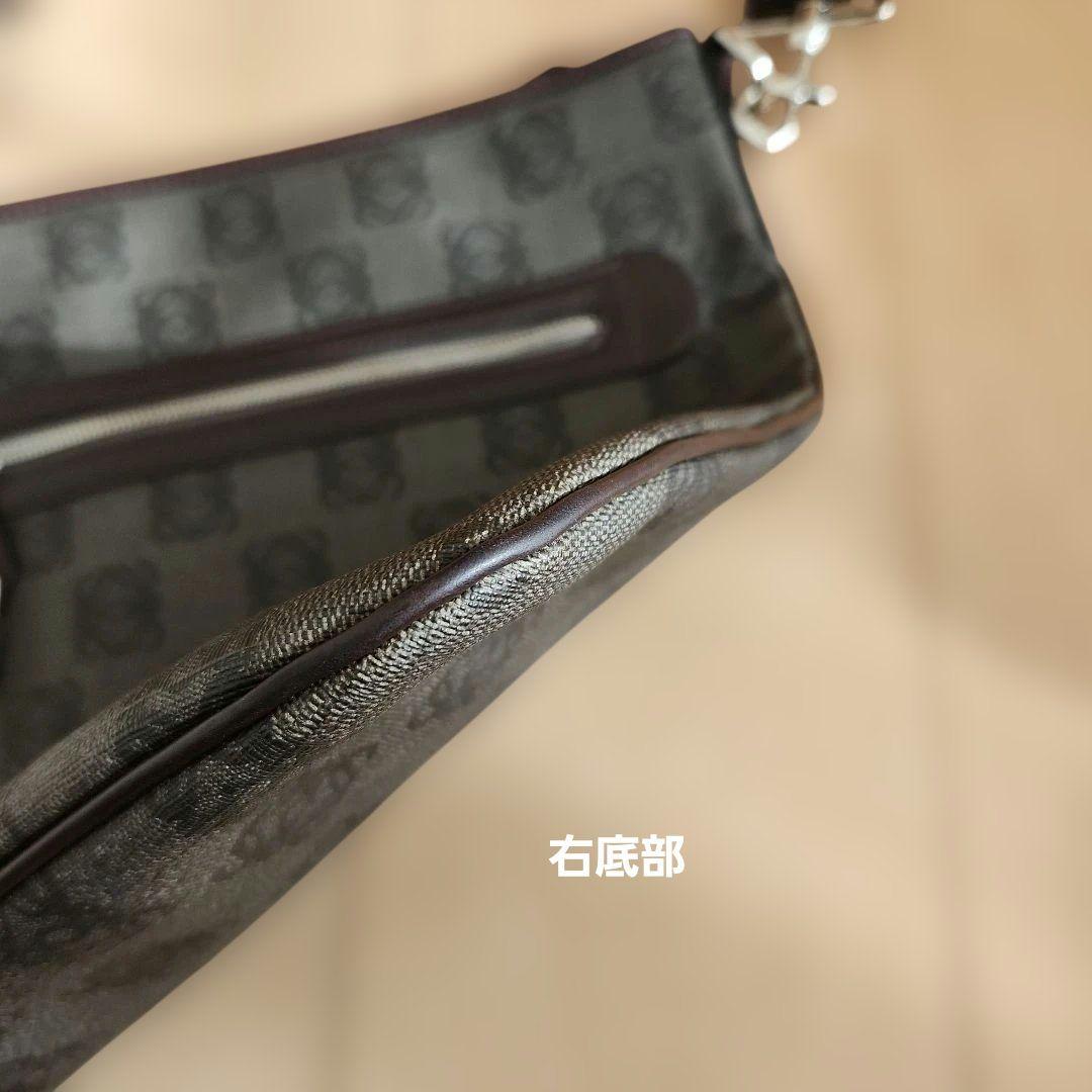 LOEWE　モノグラム柄 ショルダーバッグ　ブラウン