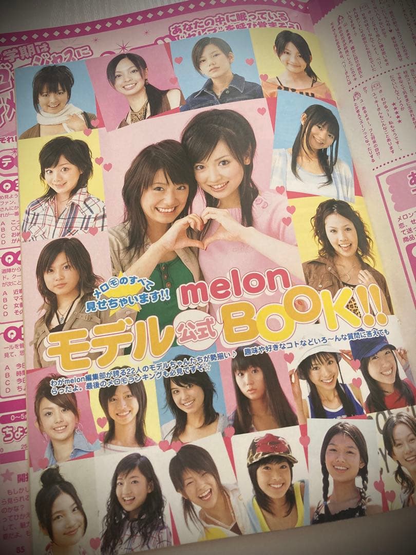 泉里香(当時:浜千咲)表紙　中古雑誌melon2004年10月号　おまけ付き