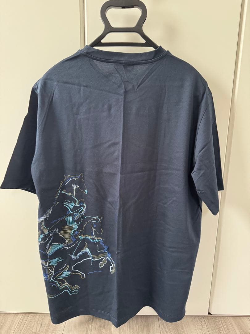 【新品未使用】HERMES ネイビー Tシャツ XLサイズ