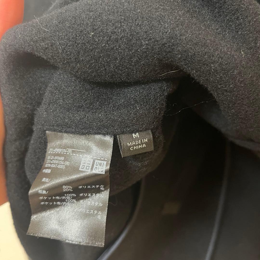 ユニクロ ダブルフェイスショートコート リラックスフィット