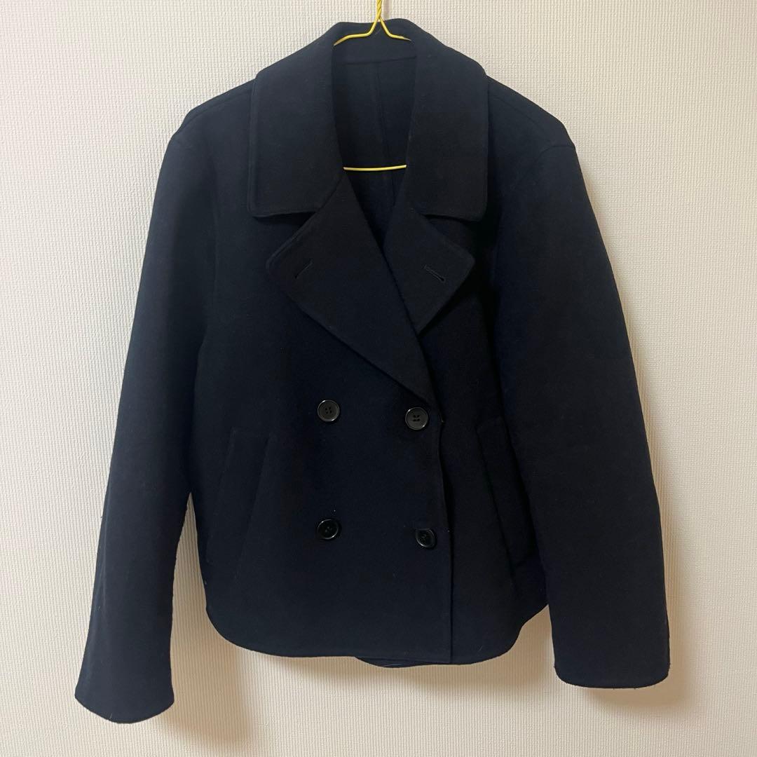 ユニクロ ダブルフェイスショートコート リラックスフィット