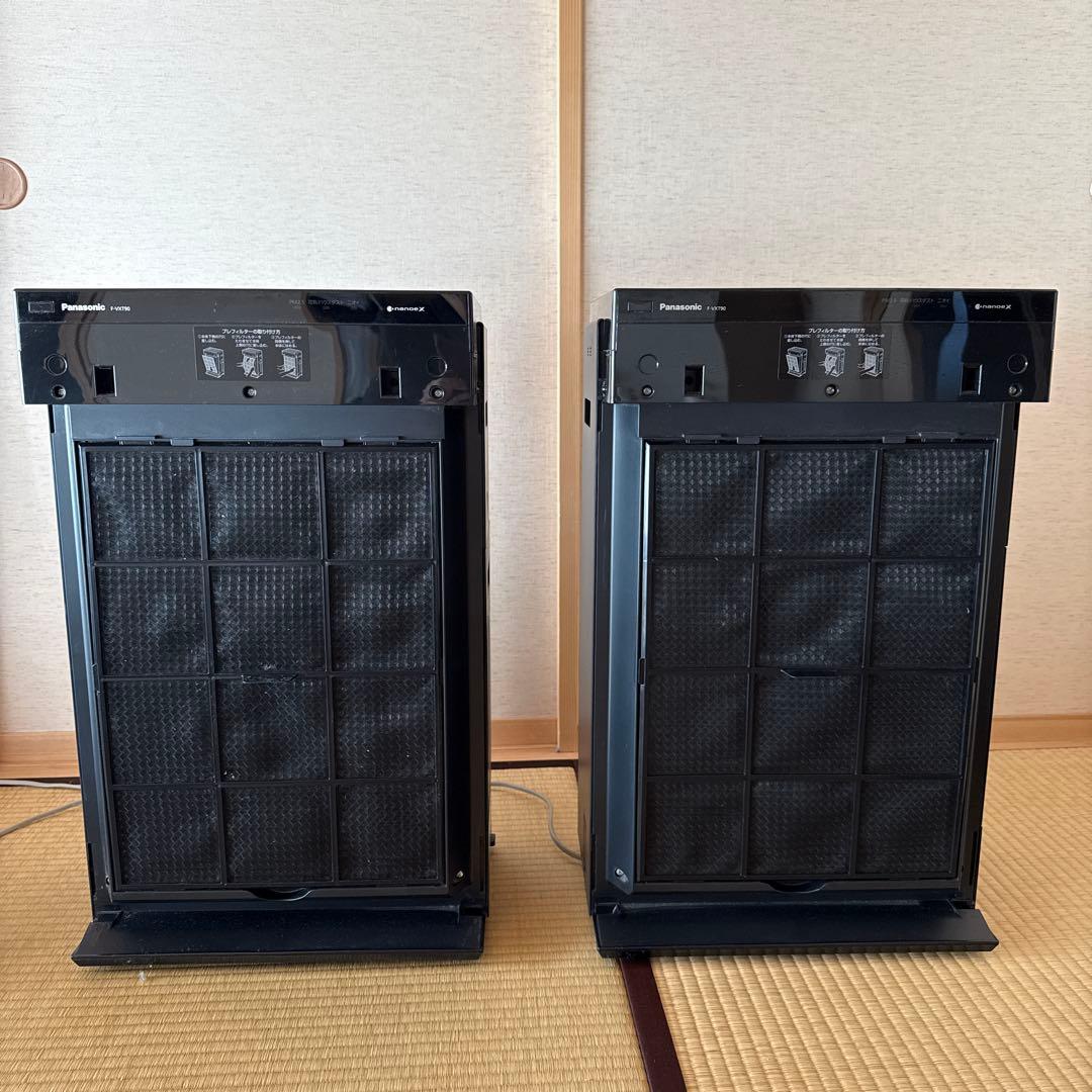 Panasonic 空気清浄機 2台セット 黒　2021年　F-VXT90