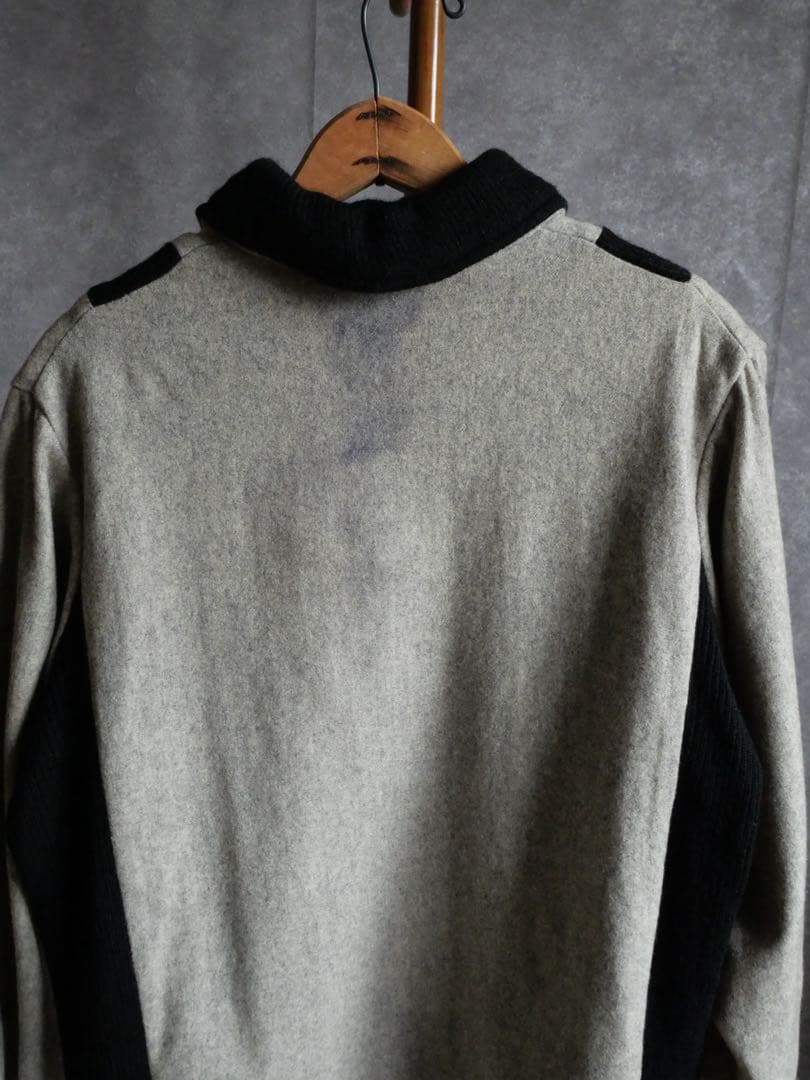 50~60s ユーロ　ウールニット切替　スキー　プルオーバー　vtg