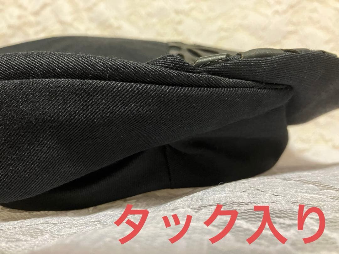 YOHJI YAMAMOTO +NOIR ヨウジヤマモト ベレー帽 本革 レザー