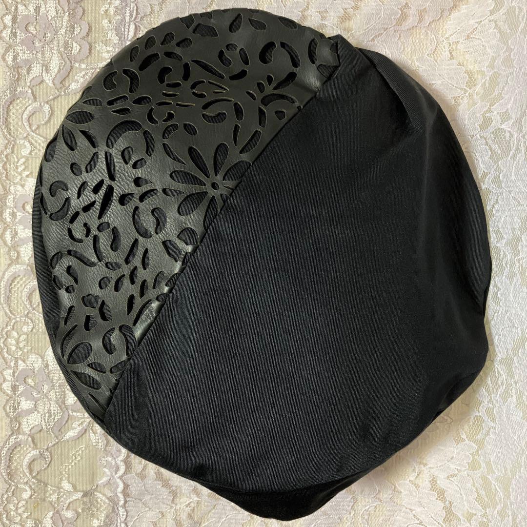 YOHJI YAMAMOTO +NOIR ヨウジヤマモト ベレー帽 本革 レザー