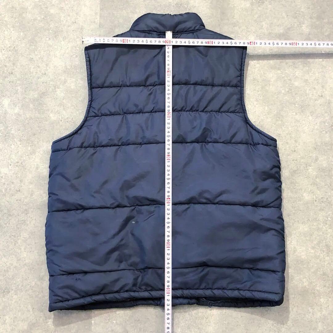 80s US古着 CHAMPION 中綿 ベスト M チャンピオン プラグ