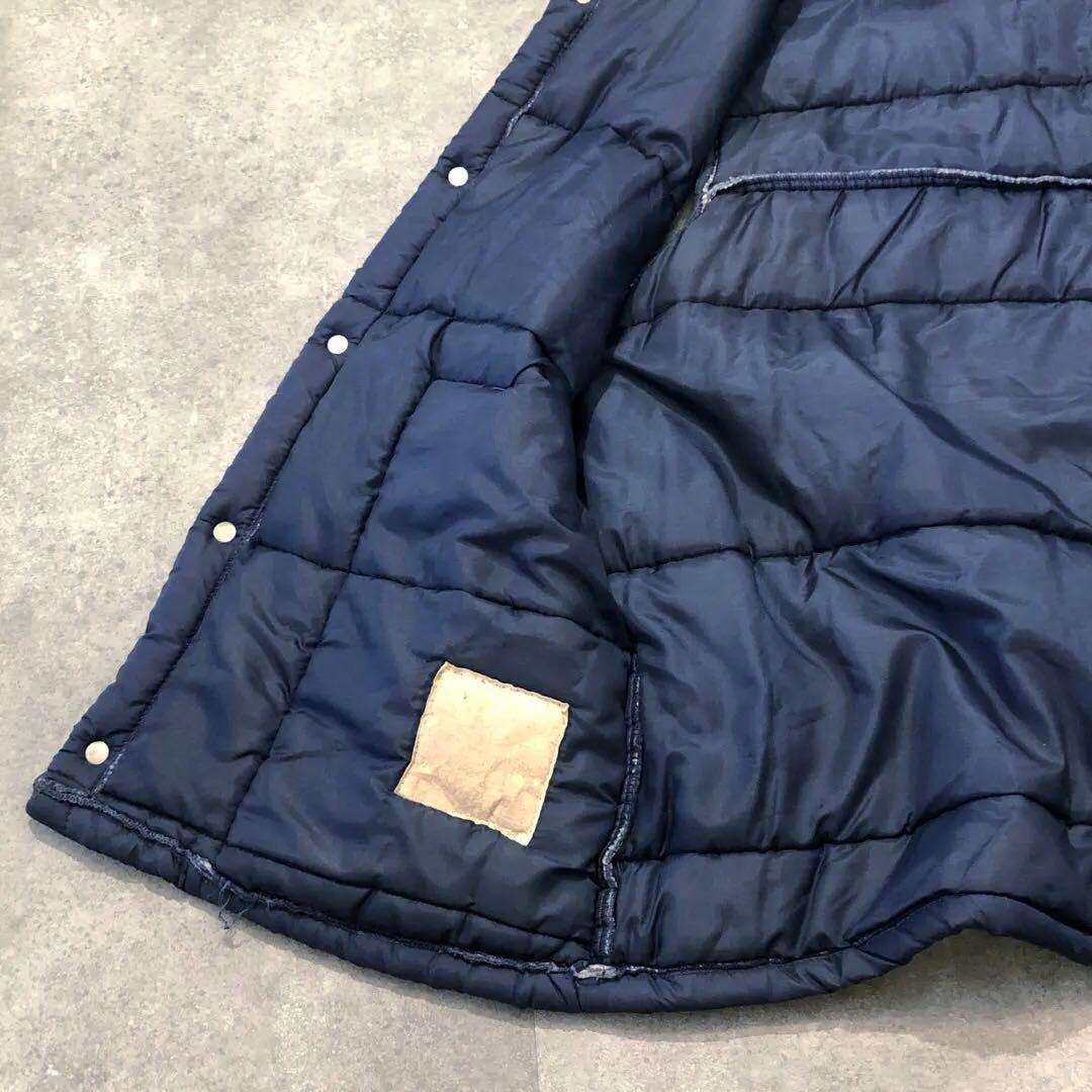 80s US古着 CHAMPION 中綿 ベスト M チャンピオン プラグ