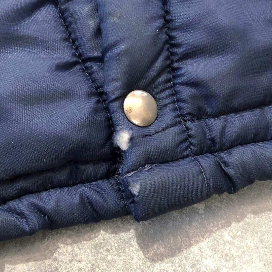 80s US古着 CHAMPION 中綿 ベスト M チャンピオン プラグ