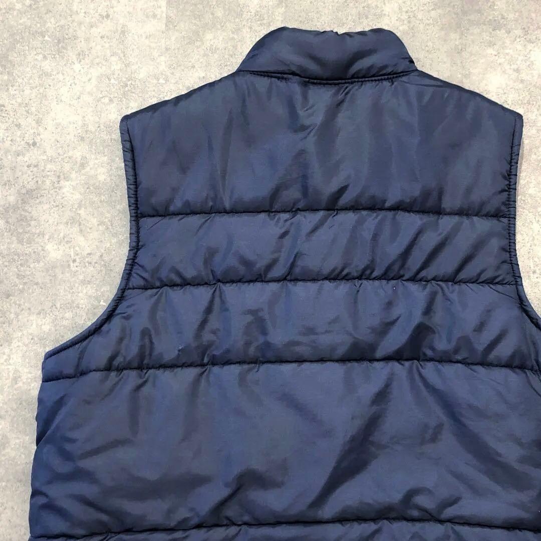 80s US古着 CHAMPION 中綿 ベスト M チャンピオン プラグ