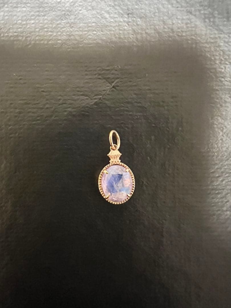 agete アガット K5アメジスト　ラブラドライト　ネックレス　チャーム