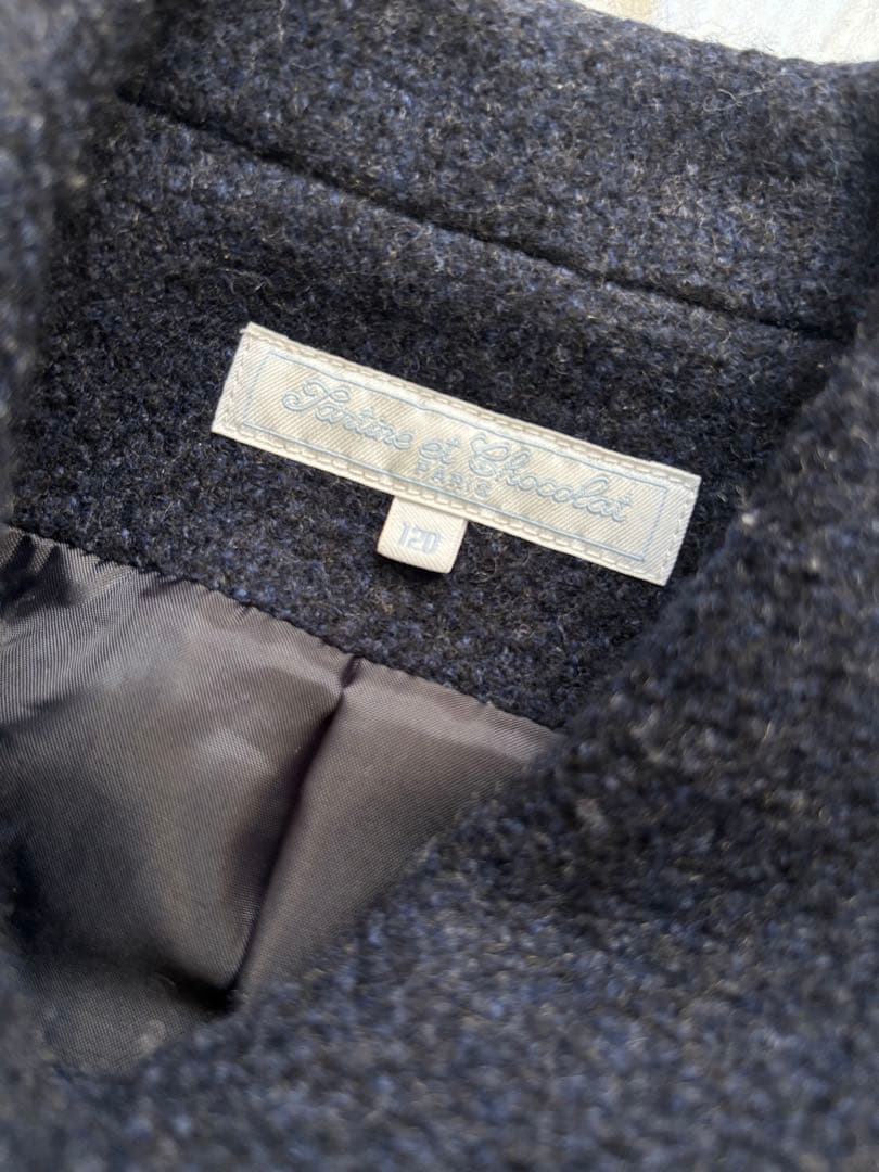 タルティーヌエショコラ　ネイビー　コート120 お受験にも使えます