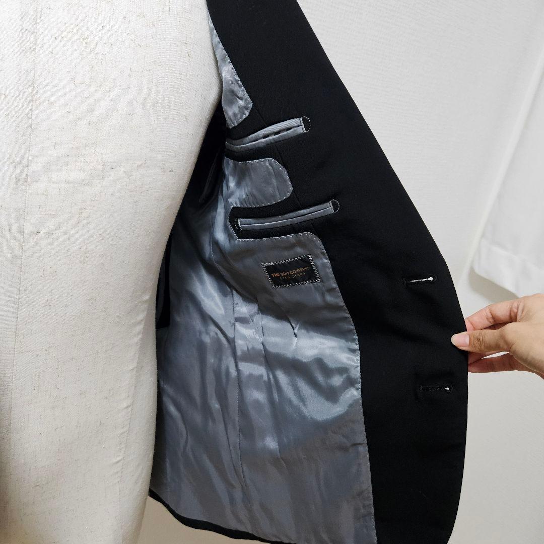 ⭐美品⭐ザスーツカンパニー ブラックスーツ 冠婚葬祭 フォーマル 喪服　L