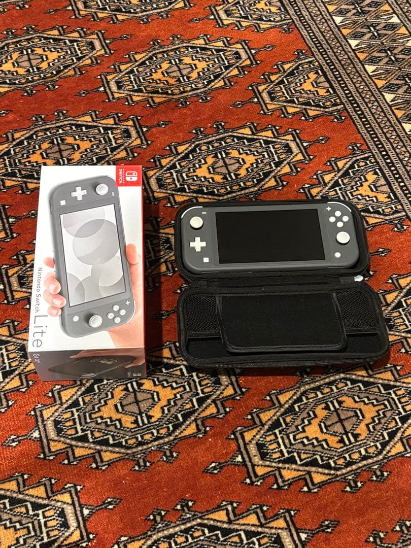 【n.k】Nintendo Switch Lite グレー 専用ケース付き