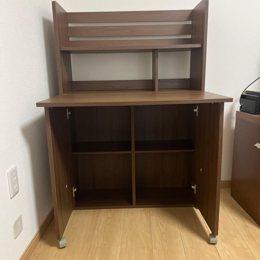 ニトリ.ブラウン木製シンプルデスク