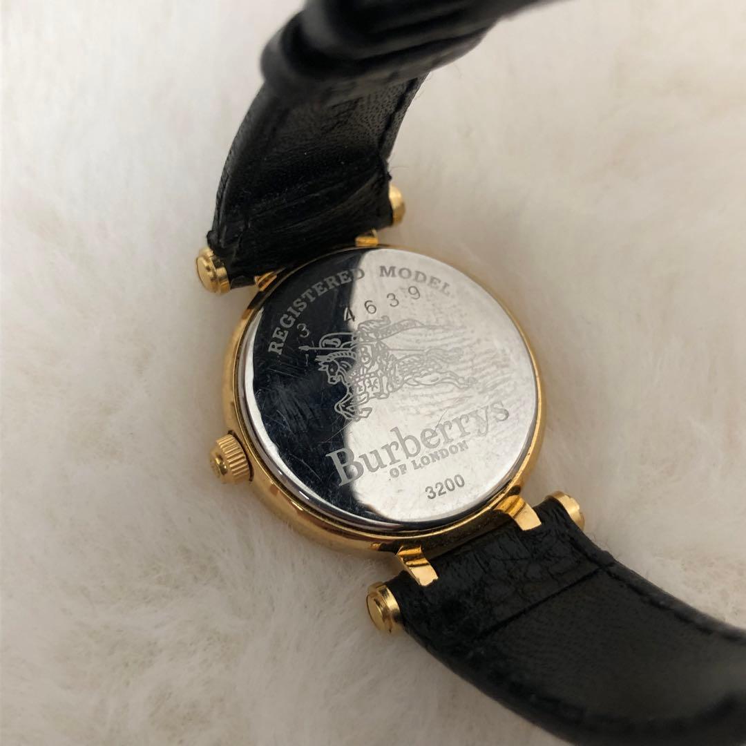 【極上品】バーバリーズ　ビンテージ　90s 時計　レザーベルト