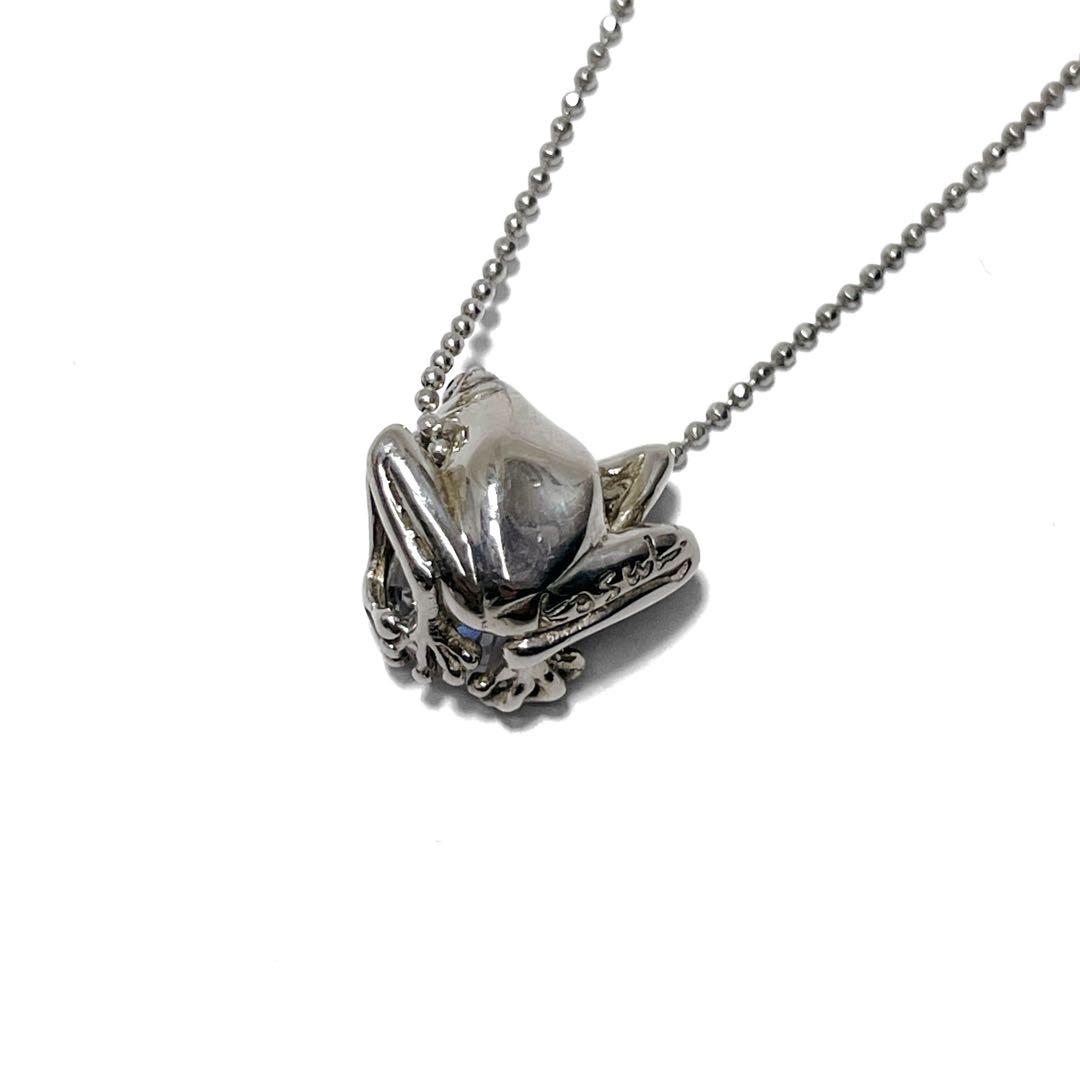 【極希少】かすう工房 ネックレス 蛙 シルバー 925 廃番 カエル SV925