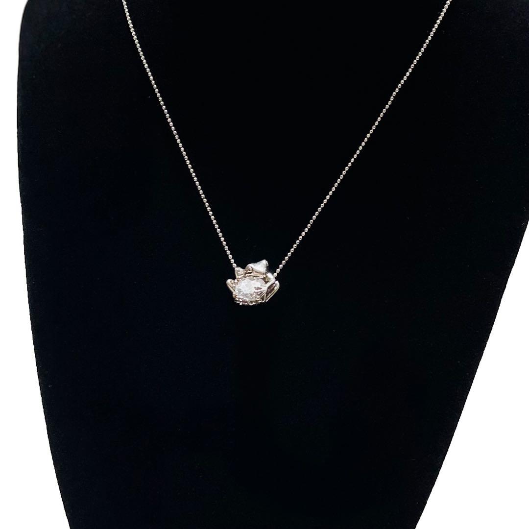 【極希少】かすう工房 ネックレス 蛙 シルバー 925 廃番 カエル SV925