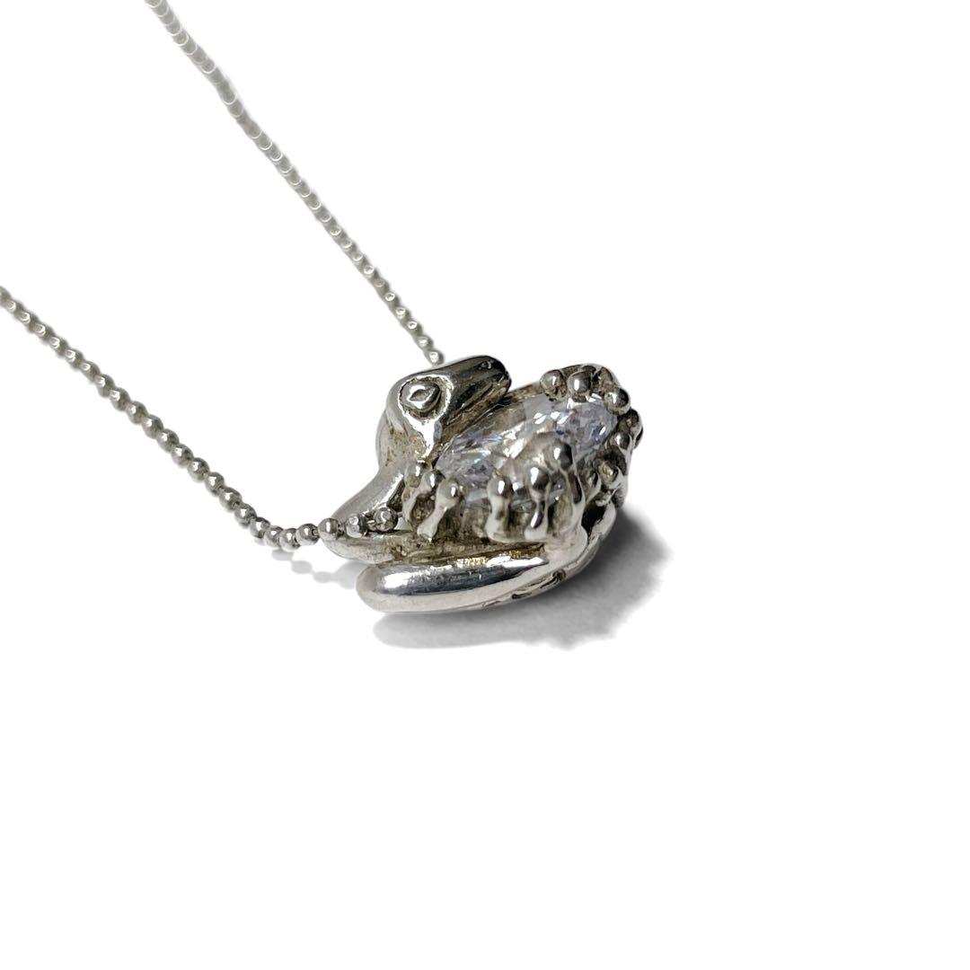 【極希少】かすう工房 ネックレス 蛙 シルバー 925 廃番 カエル SV925
