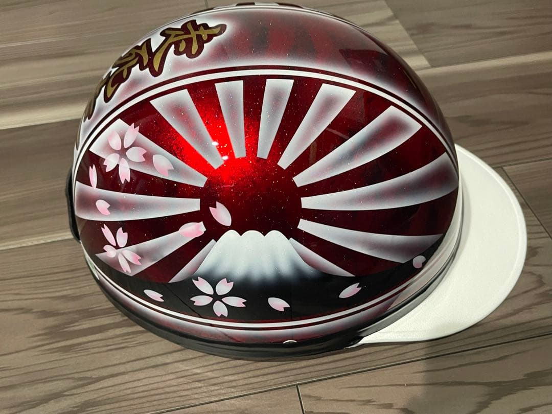 三つボタン 富士日章 コルク半 ヘルメット 旧車會 暴走族 ゼファー400