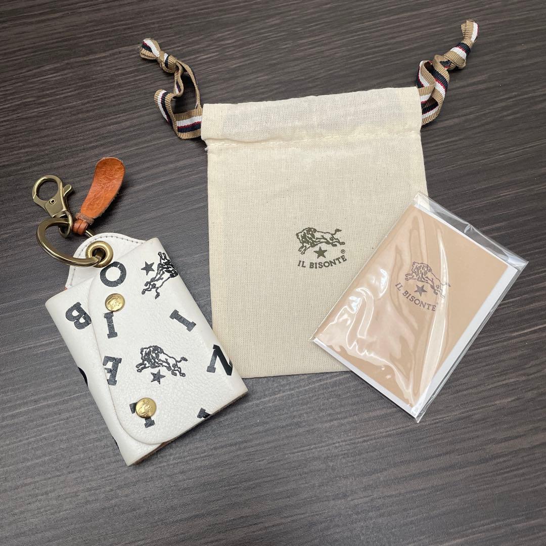 専用☆IL BISONTE ホワイトレザーキーケース
